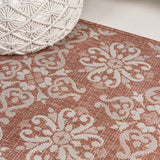 Nexus Traditional Mediterranean Tile Design Indoor/Outdoor Area Rug