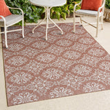 Nexus Traditional Mediterranean Tile Design Indoor/Outdoor Area Rug