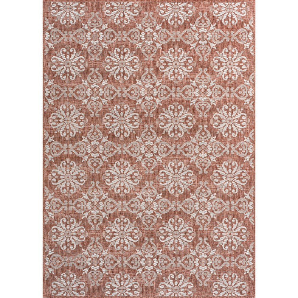 Nexus Traditional Mediterranean Tile Design Indoor/Outdoor Area Rug
