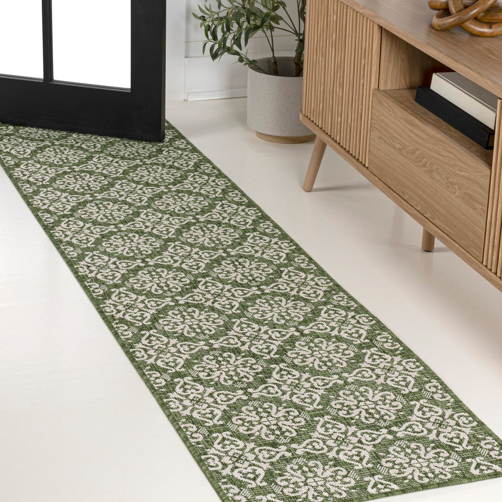 Nexus Traditional Mediterranean Tile Design Indoor/Outdoor Area Rug