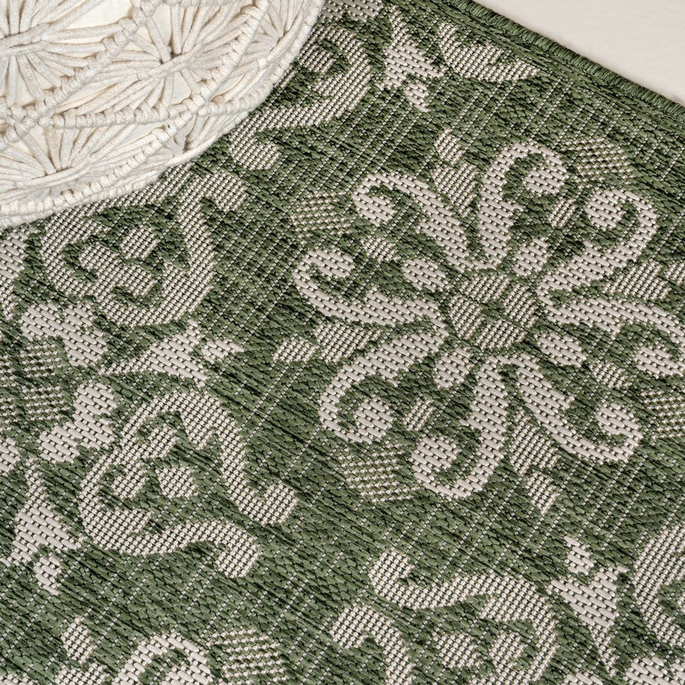 Nexus Traditional Mediterranean Tile Design Indoor/Outdoor Area Rug