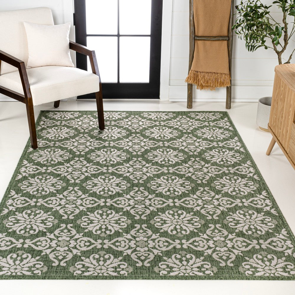 Nexus Traditional Mediterranean Tile Design Indoor/Outdoor Area Rug