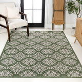 Nexus Traditional Mediterranean Tile Design Indoor/Outdoor Area Rug
