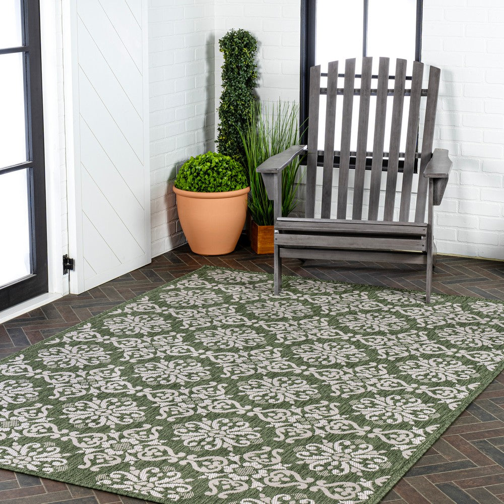 Nexus Traditional Mediterranean Tile Design Indoor/Outdoor Area Rug
