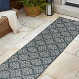 Nexus Traditional Mediterranean Tile Design Indoor/Outdoor Area Rug