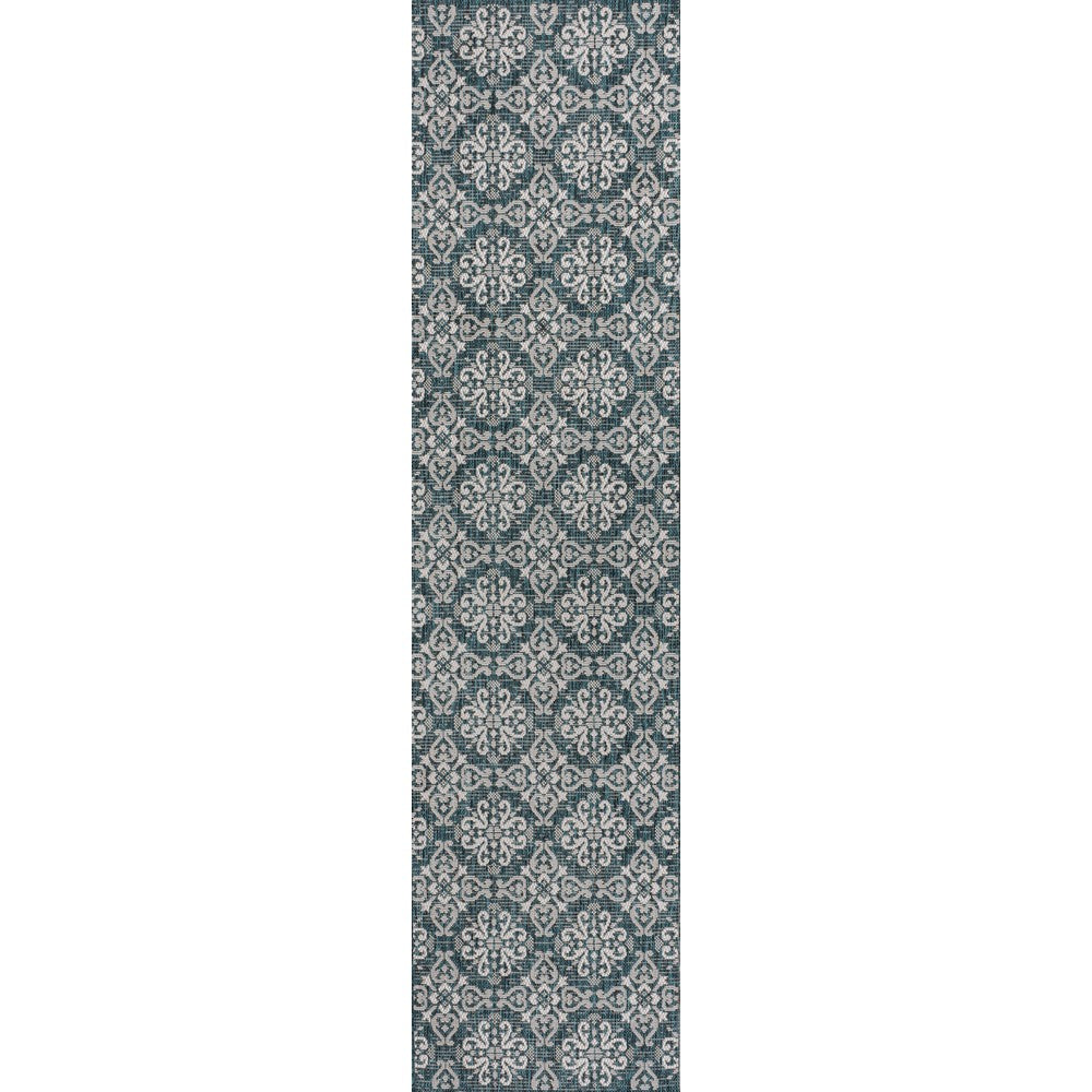 Nexus Traditional Mediterranean Tile Design Indoor/Outdoor Area Rug