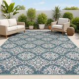 Nexus Traditional Mediterranean Tile Design Indoor/Outdoor Area Rug