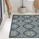 Nexus Traditional Mediterranean Tile Design Indoor/Outdoor Area Rug