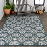 Nexus Traditional Mediterranean Tile Design Indoor/Outdoor Area Rug