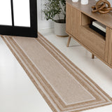 Woollen Classic Casual Border Stripe Indoor/Outdoor Area Rug