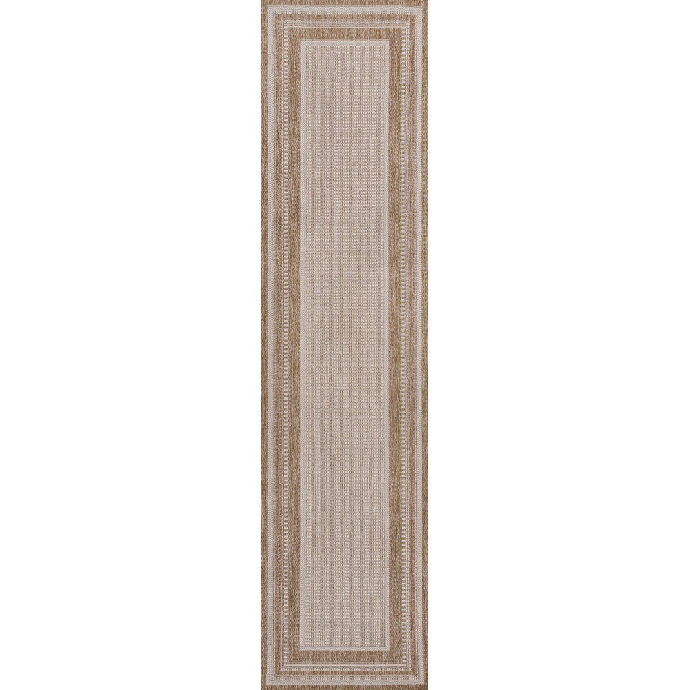 Woollen Classic Casual Border Stripe Indoor/Outdoor Area Rug