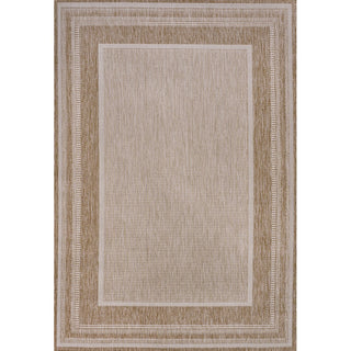 Woollen Classic Casual Border Stripe Indoor/Outdoor Area Rug