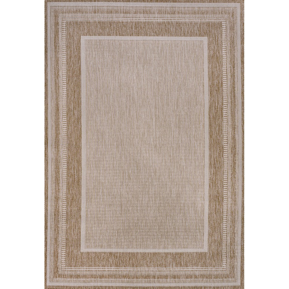 Woollen Classic Casual Border Stripe Indoor/Outdoor Area Rug