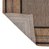 Woollen Classic Casual Border Stripe Indoor/Outdoor Area Rug