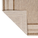 Woollen Classic Casual Border Stripe Indoor/Outdoor Area Rug