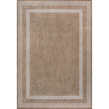 Thin Classic 3-Stripe Border Indoor/Outdoor Area Rug