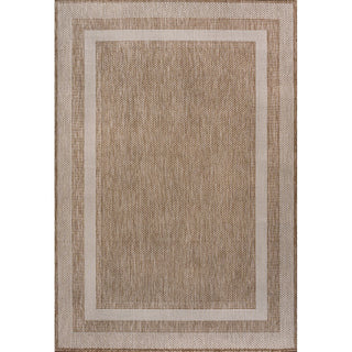 Thin Classic 3-Stripe Border Indoor/Outdoor Area Rug