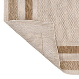 Thin Classic 3-Stripe Border Indoor/Outdoor Area Rug