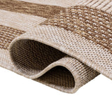 Thin Classic 3-Stripe Border Indoor/Outdoor Area Rug