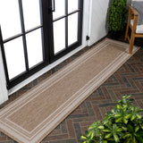 Barclay Traditional Casual Pinstripe Border Indoor/Outdoor Area Rug
