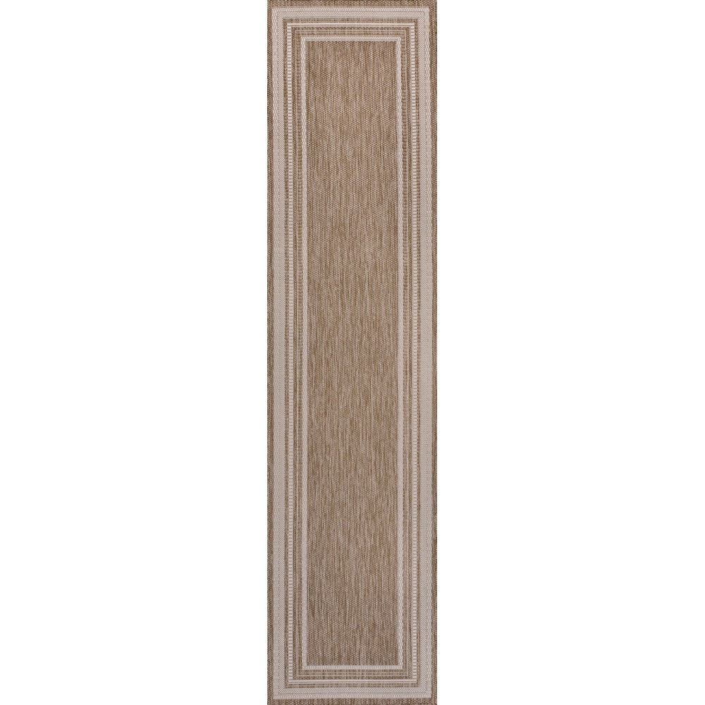 Barclay Traditional Casual Pinstripe Border Indoor/Outdoor Area Rug