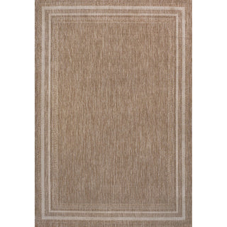 Barclay Traditional Casual Pinstripe Border Indoor/Outdoor Area Rug