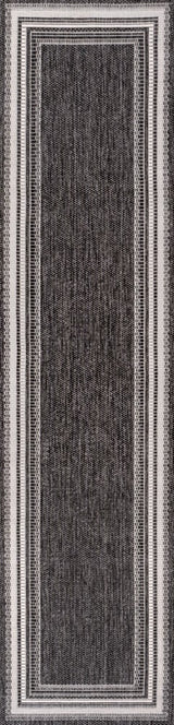 Barclay Traditional Casual Pinstripe Border Indoor/Outdoor Area Rug