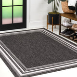Barclay Traditional Casual Pinstripe Border Indoor/Outdoor Area Rug
