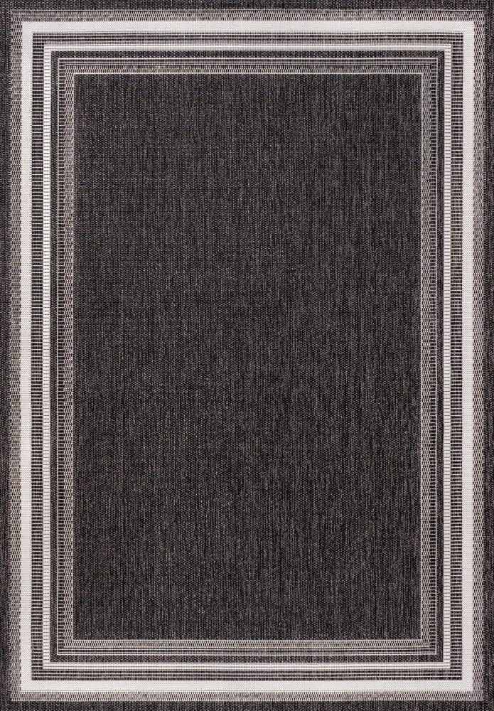 Barclay Traditional Casual Pinstripe Border Indoor/Outdoor Area Rug