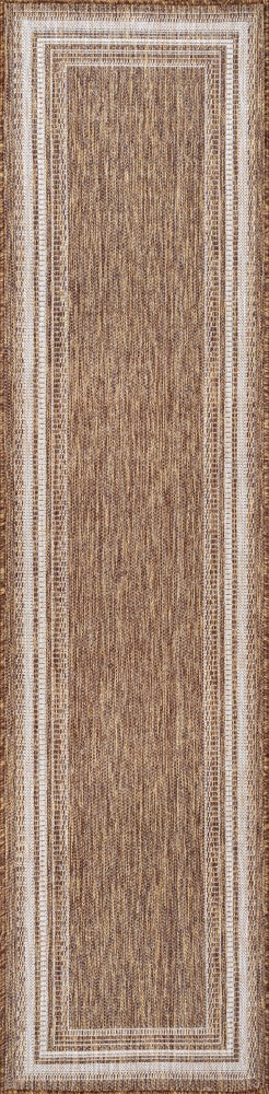 Barclay Traditional Casual Pinstripe Border Indoor/Outdoor Area Rug
