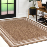 Barclay Traditional Casual Pinstripe Border Indoor/Outdoor Area Rug