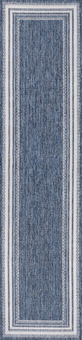 Barclay Traditional Casual Pinstripe Border Indoor/Outdoor Area Rug