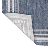 Barclay Traditional Casual Pinstripe Border Indoor/Outdoor Area Rug