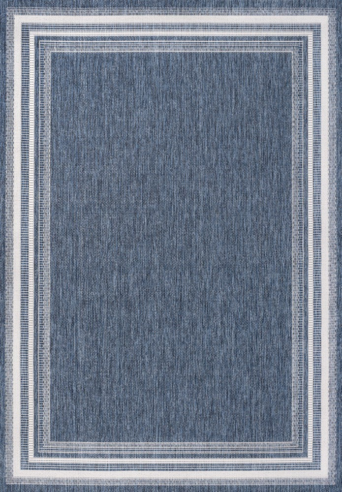 Barclay Traditional Casual Pinstripe Border Indoor/Outdoor Area Rug