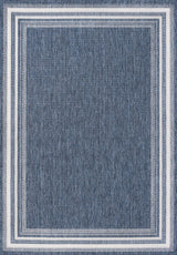 Barclay Traditional Casual Pinstripe Border Indoor/Outdoor Area Rug