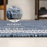 Barclay Traditional Casual Pinstripe Border Indoor/Outdoor Area Rug