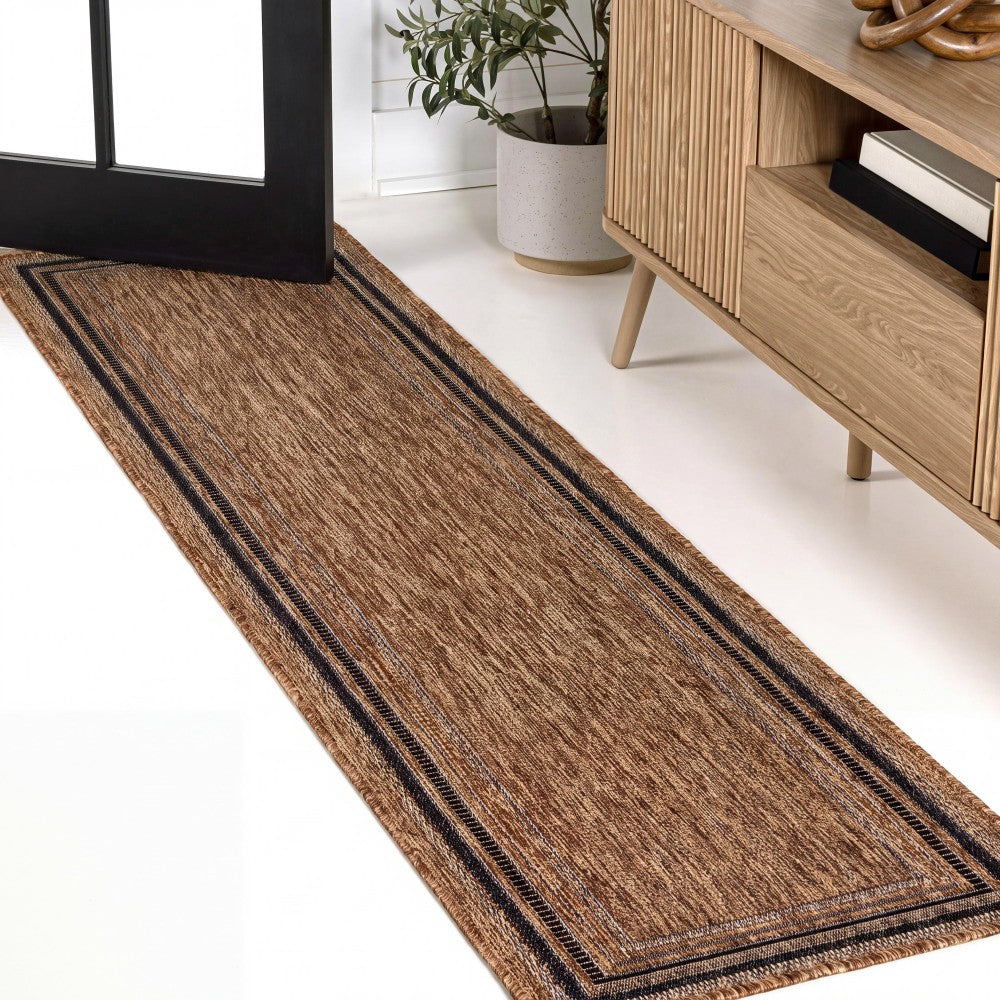 Barclay Traditional Casual Pinstripe Border Indoor/Outdoor Area Rug