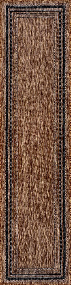 Barclay Traditional Casual Pinstripe Border Indoor/Outdoor Area Rug