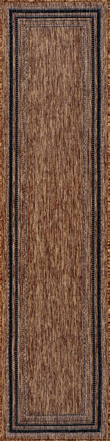 Barclay Traditional Casual Pinstripe Border Indoor/Outdoor Area Rug