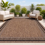 Barclay Traditional Casual Pinstripe Border Indoor/Outdoor Area Rug