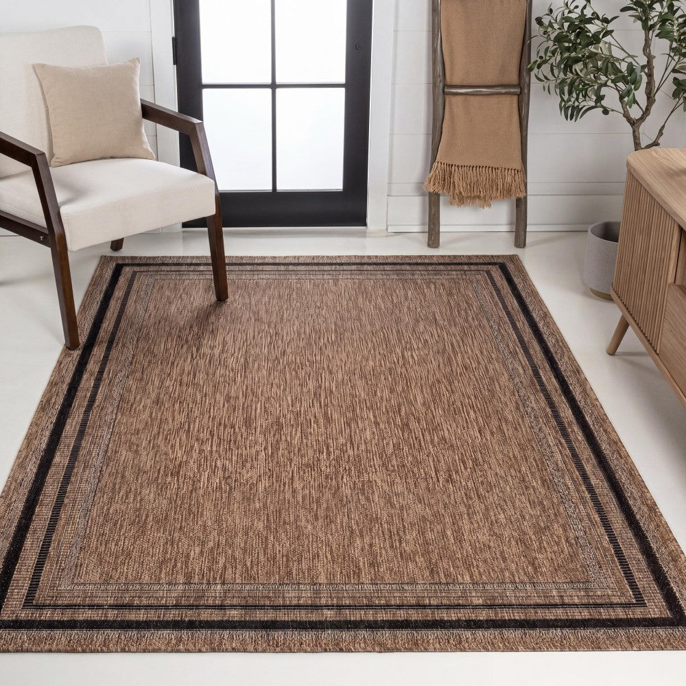 Barclay Traditional Casual Pinstripe Border Indoor/Outdoor Area Rug