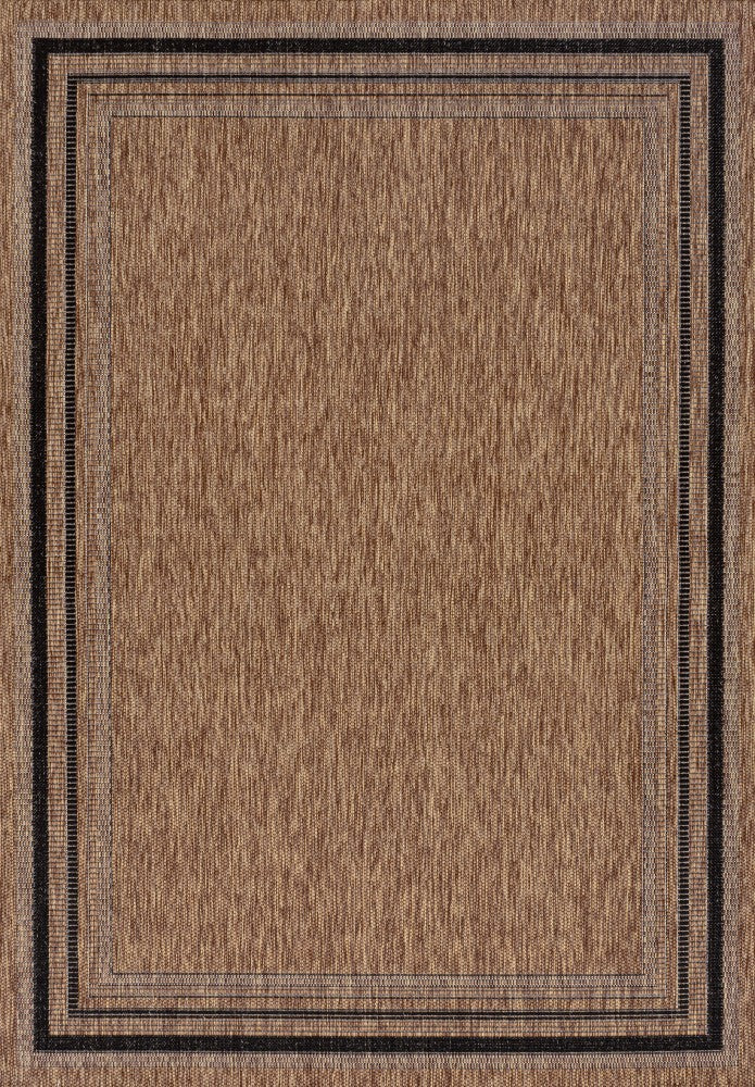 Barclay Traditional Casual Pinstripe Border Indoor/Outdoor Area Rug