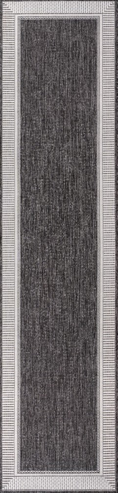 Couristan Coastal Casual Wide Stripe Border Indoor/Outdoor Area Rug