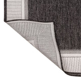Couristan Coastal Casual Wide Stripe Border Indoor/Outdoor Area Rug