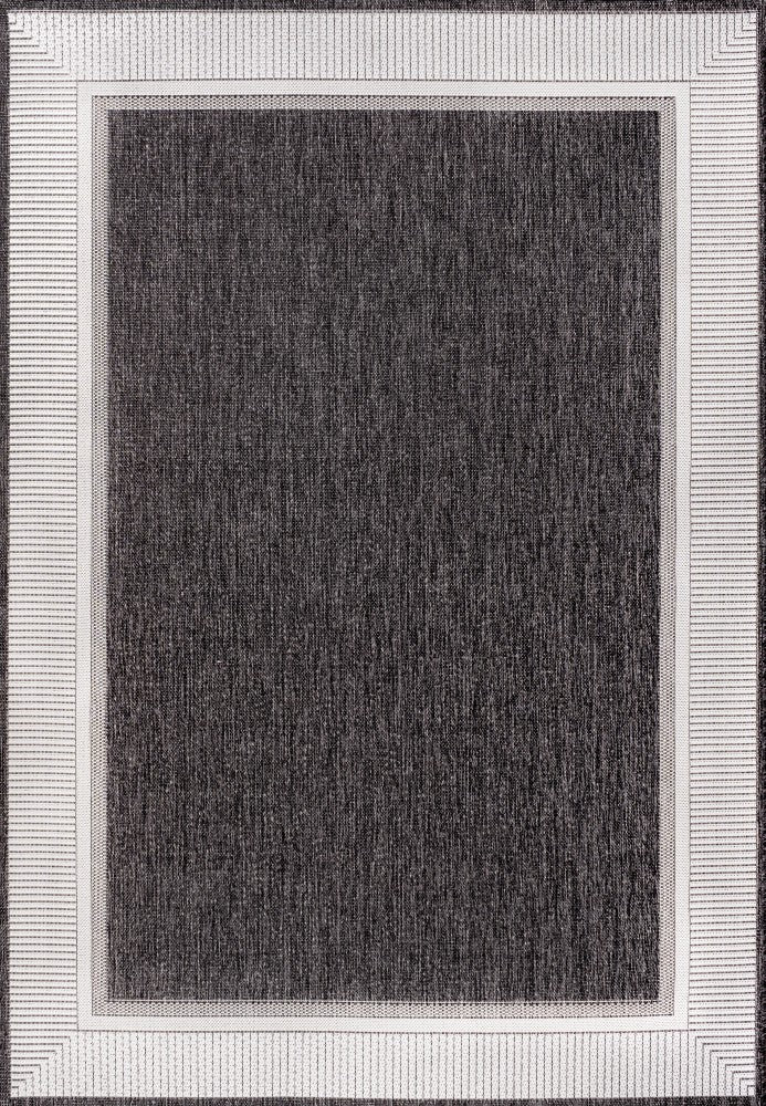 Couristan Coastal Casual Wide Stripe Border Indoor/Outdoor Area Rug