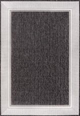 Couristan Coastal Casual Wide Stripe Border Indoor/Outdoor Area Rug