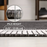 Couristan Coastal Casual Wide Stripe Border Indoor/Outdoor Area Rug