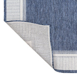 Couristan Coastal Casual Wide Stripe Border Indoor/Outdoor Area Rug