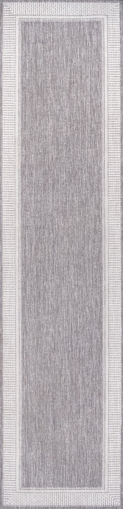 Couristan Coastal Casual Wide Stripe Border Indoor/Outdoor Area Rug