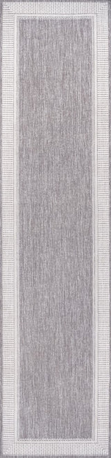 Couristan Coastal Casual Wide Stripe Border Indoor/Outdoor Area Rug